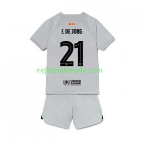 Fotbalový Dres FC Barcelona Frenkie de Jong 21 Dětské Alternativní 2022/23